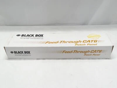 Black Box JPM820A CAT6 Feed-Through 2U Unshielded 48-Port Patch Panel Open Box - Image 1 of 4