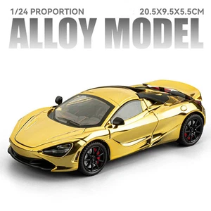 1:24 McClaren 720S Spider Diecast Car Model Sound Light Kid's Toy Birthday Gift - Picture 1 of 31