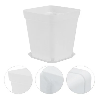  10 Pcs Plastiktöpfe Für Pflanzen Blumentöpfe Eckig Mini-Pflanztöpfe Den Garten - Bild 1 von 4
