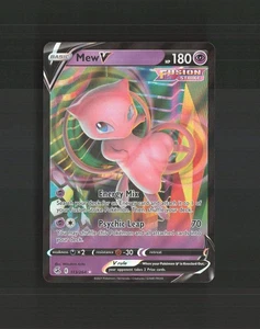 Mew V 113/264 Fusion Strike Ultra Rare Holo Pokemon Karte LP+ - Bild 1 von 10