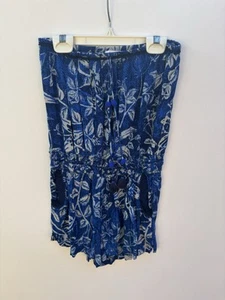 Mameluco Poupette St Barth azul floral sin tirantes - Imagen 1 de 4