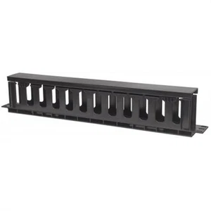 INTELLINET Kabelmanagement 1 HE Schwarz für 19"-Schränke - Bild 1 von 5