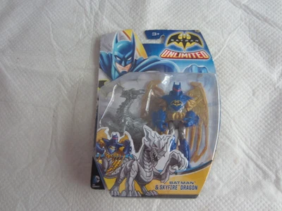 2014 Mattel Batman Unlimited:  Batman & Skyfire Dragon NIP - Image 1 of 3