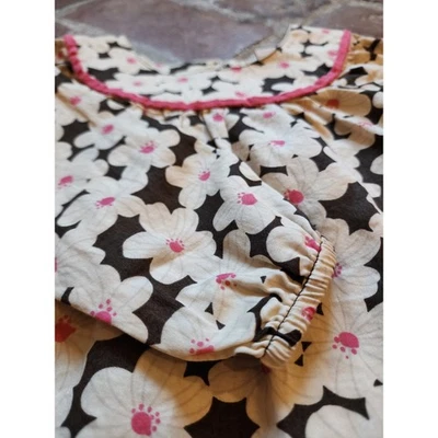 Genuine Kids OshKosh Floral Dress Size 2T Long Sleeve 100% Cotton Pink White - Image 1 of 4