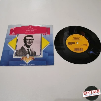 buddy holly - rave on 7" vinyl record VG Foto 1 de 3
