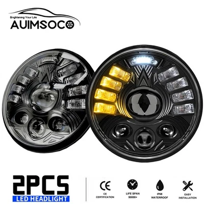 Kit de faros proyectores LED Hi Lo para Cadillac Calais 1965-1972 5-3/4" 5,75 pulgadas Foto 1 de 4