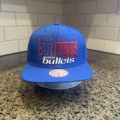 Washington Bullets Mitchell & Ness Snapback Hat NBA Basketball Retro - Image 1 of 4