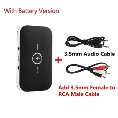 Bluetooth 5.0 Transmitter Receiver 2 IN 1 Wireless Audio 3.5mm Jack Aux Adapter - Image 1 of 4