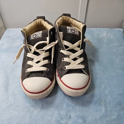 Converse Chuck Taylor все звезды средний холст Junior размер 4 серый черный красный. Классика - Изображение 1 из 4
