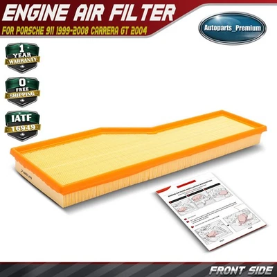 Engine Air Filter for Porsche 911 1999-2008 Carrera GT 2004 3.4L 3.6L 3.8L 5.7L - Image 1 of 4