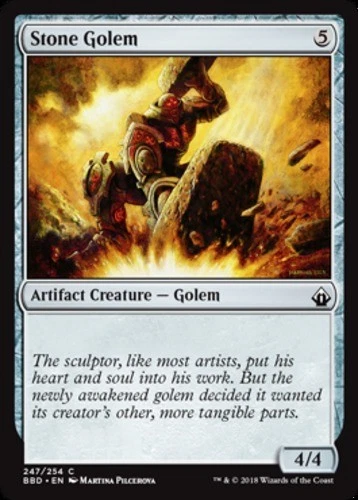 x1 Stone Golem - Battlebond - NM - MTG - Image 1 of 1