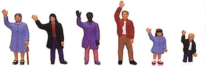 Model Power 6182 O People Waiving (6 pcs) - Picture 1 of 1