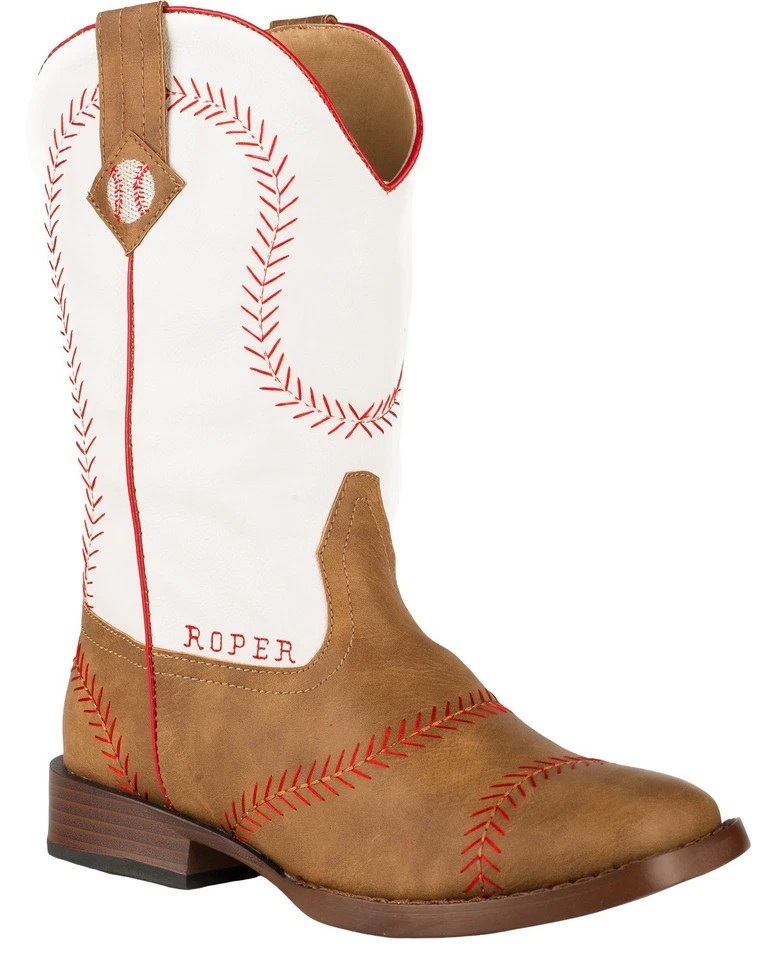 Bota occidental de béisbol Roper para niños - punta cuadrada - 09-018-1902-0083 TA Foto 1 de 1