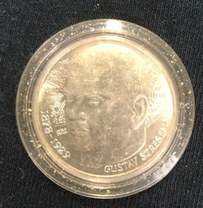 1978 Germany UNC Silver 5 Mark Coin - Gustav Stresemann OGP Plastic Capsule - Picture 1 of 4