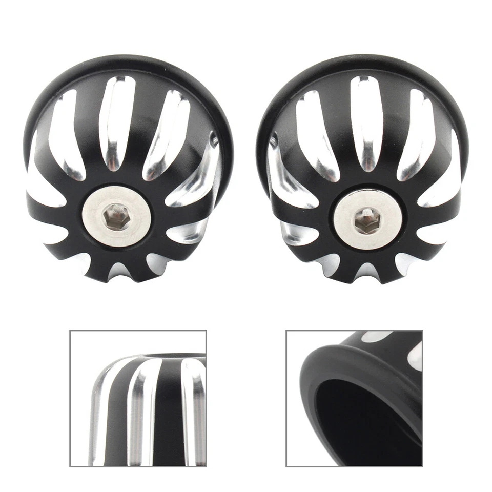 Motorcycle Handlebar Bar End Plug Caps For Street Speed Twin 16-2022 T120 T100 - Image 1 of 1