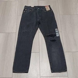Jeans Levi’s 501 donna tg28x30 nero invecchiato vita alta bottoni mosca❗️❗️LEGGI❗️❗ - Foto 1 di 11