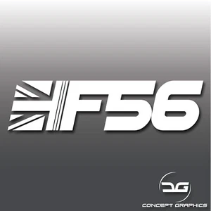F56 Mini Cooper S Union Jack Turbocharged Car Vinyl Decal Sticker Graphic JCW GP - Picture 1 of 3