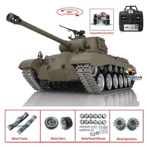 1/16 Henglong 7.0 Customized Pershing M26 RTR RC Tank 3838 Metal Tracks Wheels - Picture 1 of 12