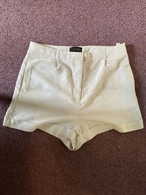 Topshop grey suit shorts with silver detail 10 - Image 1 of 4