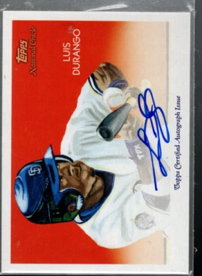 2010 Topps National Chicle Autógrafos Nacional Espalda # Ld Luis Durango / 199 - Imagen 1 de 2