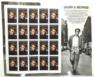 Estampillas de James Dean: Legends of Hollywood 1996 altamente coleccionables - Imagen 1 de 4