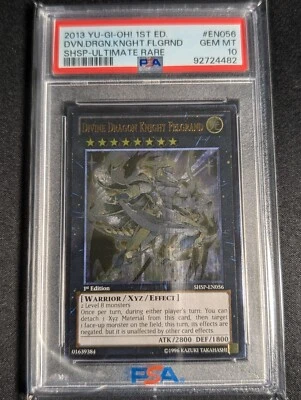 Yugioh Divine Dragon Knight Felgrand SHSP-EN056 1st Ultimate Rare PSA 10 - Image 1 of 2