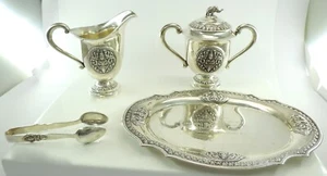 Juego de café decorativo vintage de plata 925 de Tailandia - Imagen 1 de 12