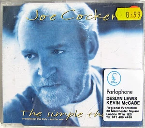 Joe COCKER CD The Simple Things 3 TRACK PROMO With A Little - LIVE + PROMO Stkrs - Picture 1 of 4