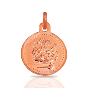 Medaglione PanchMukhi Hanuman Yantra in rame puro pavanputra pendente Ramabhakta - Foto 1 di 2