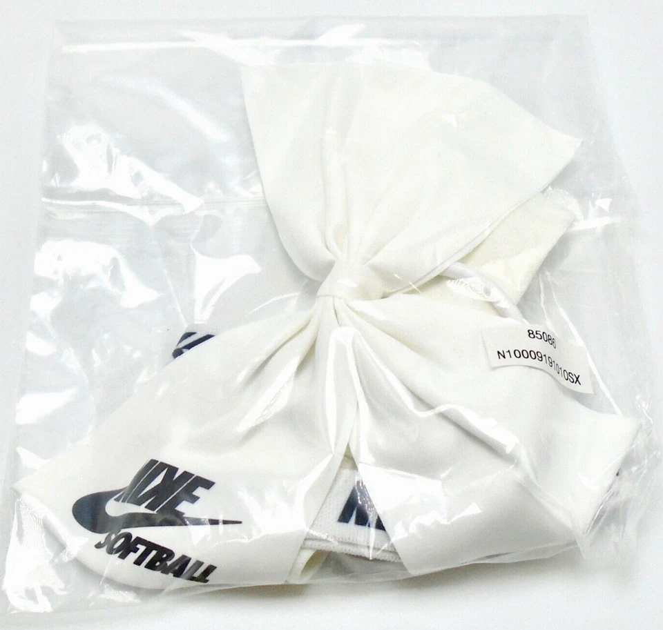 Nike Game Ready Ponytail Holder Bow Set Headband Softball Team - Image 1 of 4