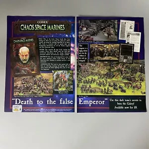 CODEX CHAOS SPACE MARINES WARHAMMER 40.000 3. EDITION VINTAGE RETRO WERBUNG - Bild 1 von 7