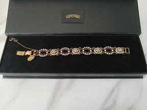 Michal Negrin Bracelet Peach Swarovski Crystals & Pearl-like beads Circa 2006 - Picture 1 of 8