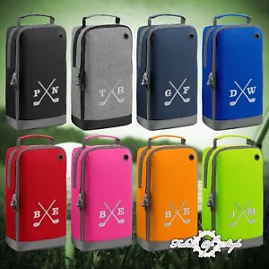 Bolso de zapatos de golf cruzado con iniciales bordadas personalizadas para golfista regalo - Imagen 1 de 16
