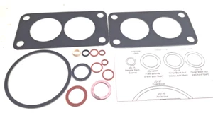 REPRO GASKET SET FOR DLTX-DUAL THROAT: DUPLEX CARBURETORS FOR JOHN DEERE RB-262 - Picture 1 of 5