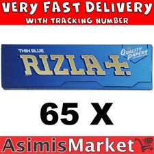 Rizla Blue Thin Smoking Rolling Papers 65 Packs=3250 Sheets Regular Small Size