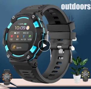OROLOGIO SMARTWATCH ROTONDO BLUETOOTH FITNESS SPORT MONITOR SONNO CONTAPASSI NEW - Foto 1 di 17