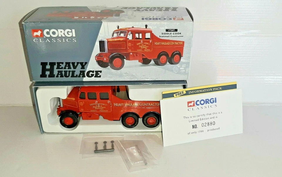 SCAMMEL CONSTUCTOR SIDDLE COOK 17501 CORGI SCALA 1/50 - Immagine 1 di 1