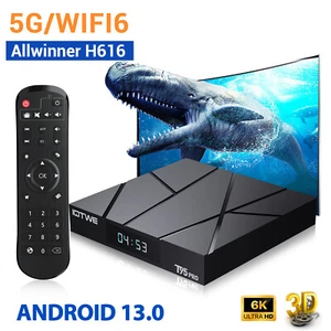 Android 14.0 Upgraded Smart TV Box 5G WIFI6 6K 32/64/128GB 4 Core Media Player - Picture 1 of 29