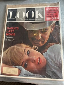 Look Magazine January 31 1961 Marilyn Monroe Clark Gable China - Imagen 1 de 8