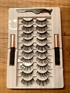 Magnetische Wimpern, Großpackung, mit 2 Eyelinern und Pinzette, Neu!!! - Bild 1 von 4