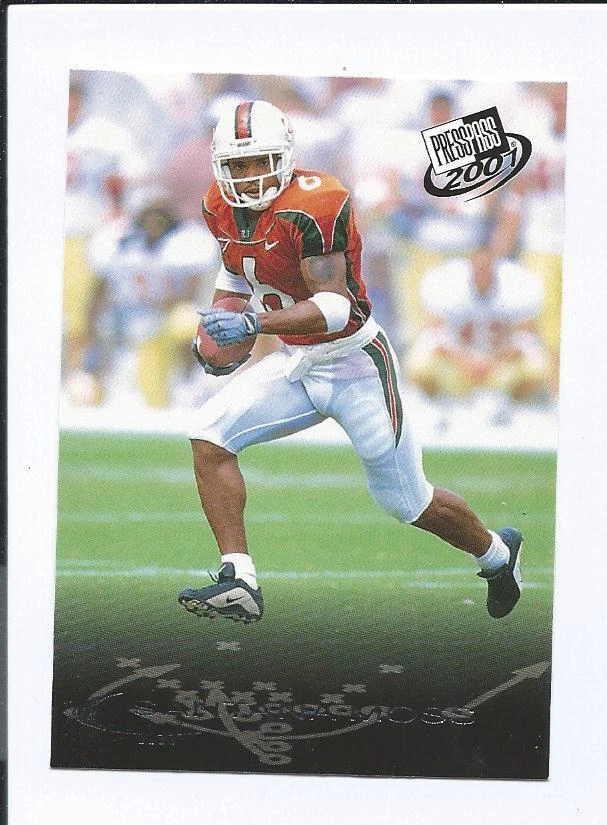 2001 PRESS PASS SANTANA MOSS  RC  (Redskins) (Jets) - Image 1 of 1