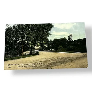 Postkarte Eingang zum Park West Street Wilmington Delaware geteilte Rückseite Karte D604 - Bild 1 von 2