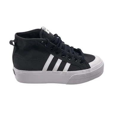 Adidas Nizza Plataforma Mid IG7833 Negro Blanco Lona Zapatos Para Mujer 6 Nuevos Sin Caja Foto 1 de 4