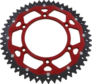Moose Dual Ring Rear Sprocket 52T Aluminum Red Gas Gas MC 125 2021 - Picture 1 of 1