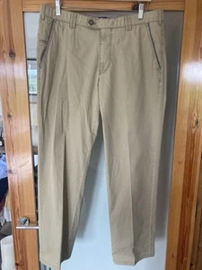 Mens Meyer New York Chino Trouser Mustard W36 L30.5 - VGC - Picture 1 of 10