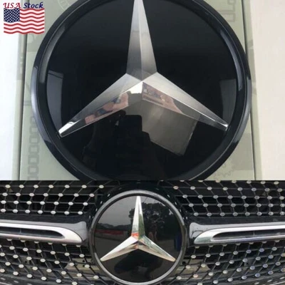US Front Grille Mirror Glass Badge Star Emblem For Mercedes Benz W205 W212 W207 Foto 1 de 4