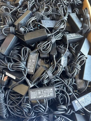 Lote de 10 adaptadores de carregador CA 45W originais do fabricante HP L25296-001 741727-001 19,5V - Imagem 1 de 3