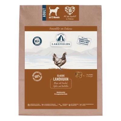 Lakefields Premium 1kg Trockenfleisch-Menü Landhuhn, Fenchel, Äpfel, Kartoffel - Bild 1 von 2