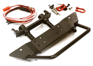 Realistic Front Metal Bumper w/ 40mm Mount for Axial SCX10 II & Traxxas TRX-4 - Picture 1 of 3