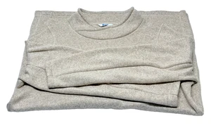 Lands' End Sport Pullover Fleece Tunika Damen Lg 14-16 hellbraun Schalkragen Pulli - Bild 1 von 18